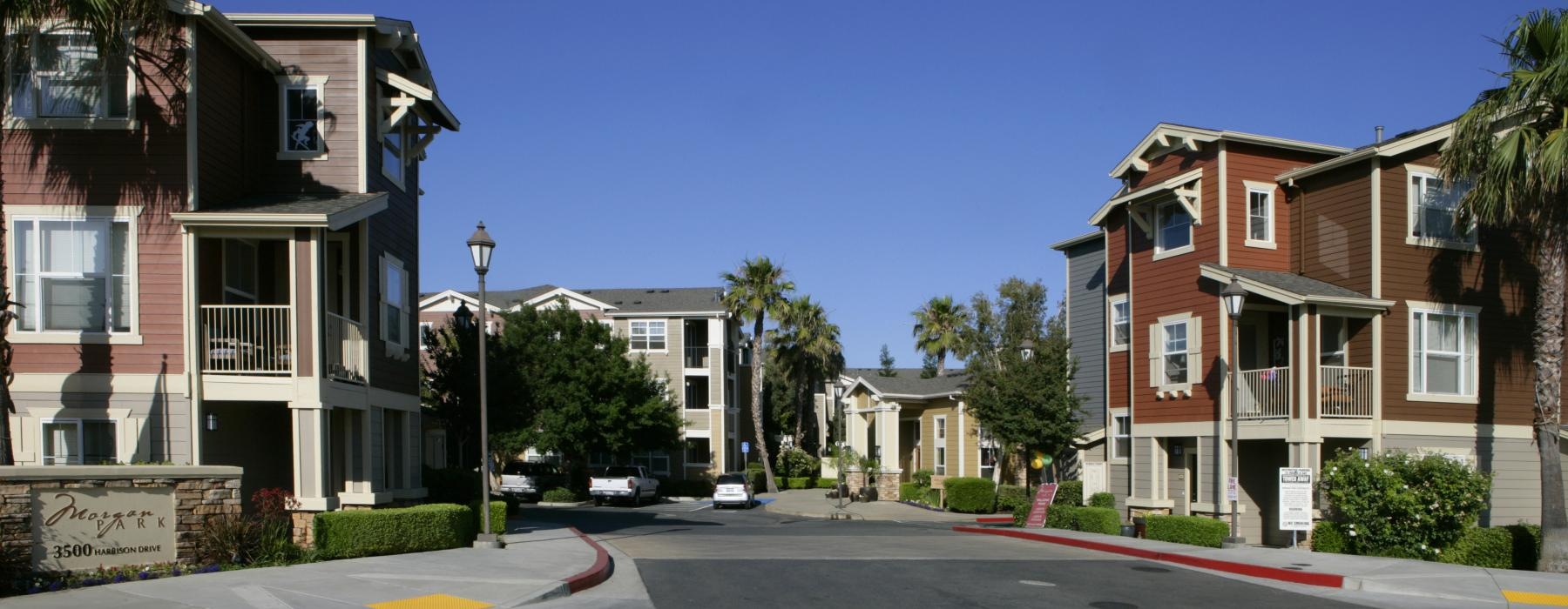 a street with houses along it